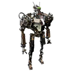 Humanoid-1 3D Metal Future Mech War Machine Model with Articulated Joints & Lights