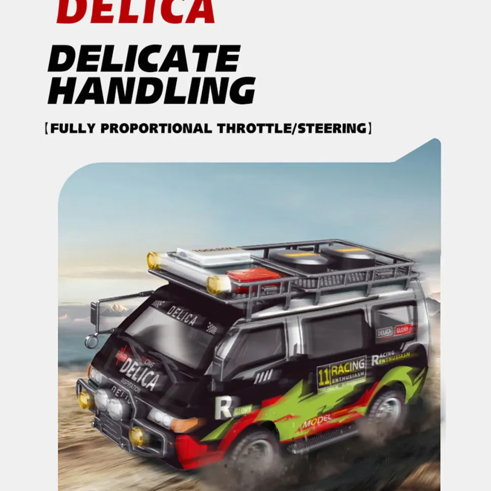 JXC5813B 1/24 Scale 2.4G 4WD Full-Proportional Synchronous RC Car Model