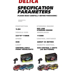 JXC5813B 1/24 Scale 2.4G 4WD Full-Proportional Synchronous RC Car Model