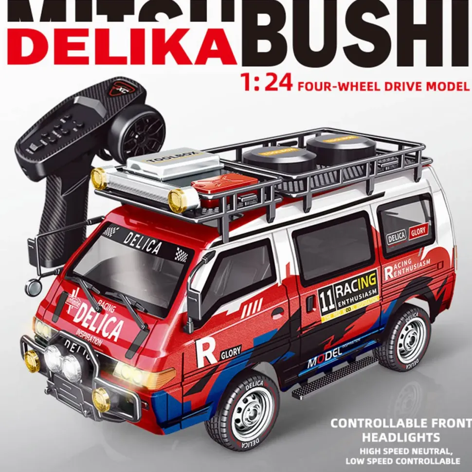 JXC5813B 1/24 Scale 2.4G 4WD Full-Proportional Synchronous RC Car Model