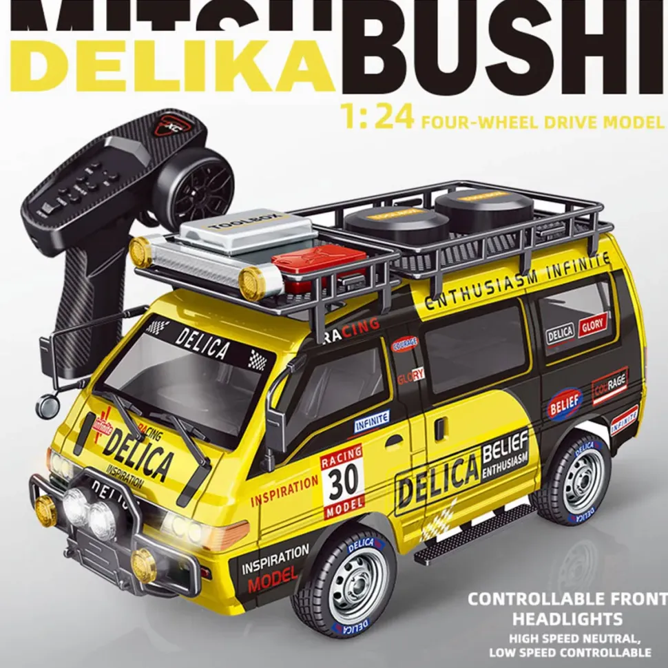 JXC5813B 1/24 Scale 2.4G 4WD Full-Proportional Synchronous RC Car Model