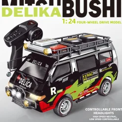 JXC5813B 1/24 Scale 2.4G 4WD Full-Proportional Synchronous RC Car Model