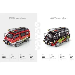 JXC5813B 1/24 Scale 2.4G 4WD Full-Proportional Synchronous RC Car Model
