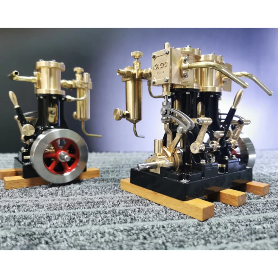 KACIO LS1-14 Single Cylinder Reciprocating Steam Engine Model for Model Ship Model Boat Above 60cm