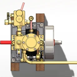 KACIO LS1-14 Single Cylinder Reciprocating Steam Engine Model for Model Ship Model Boat Above 60cm