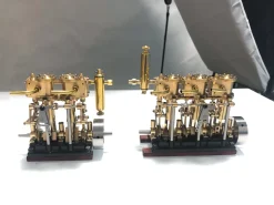 KACIO LS3-13S Steam Engine 3-cylinder Reciprocating Engine with Oil Cup Reverse Rotation Steam Model Boat