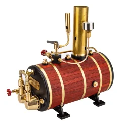 KACIO WS100L 850mL Horizontal Steam Boiler for Model Ship Steam Engine