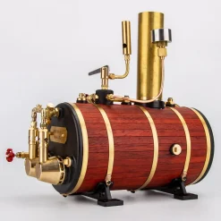 KACIO WS100L 850mL Horizontal Steam Boiler for Model Ship Steam Engine