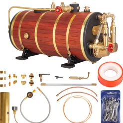 KACIO WS100XL 1000mL Horizontal Steam Boiler for Model Ship Steam Engine