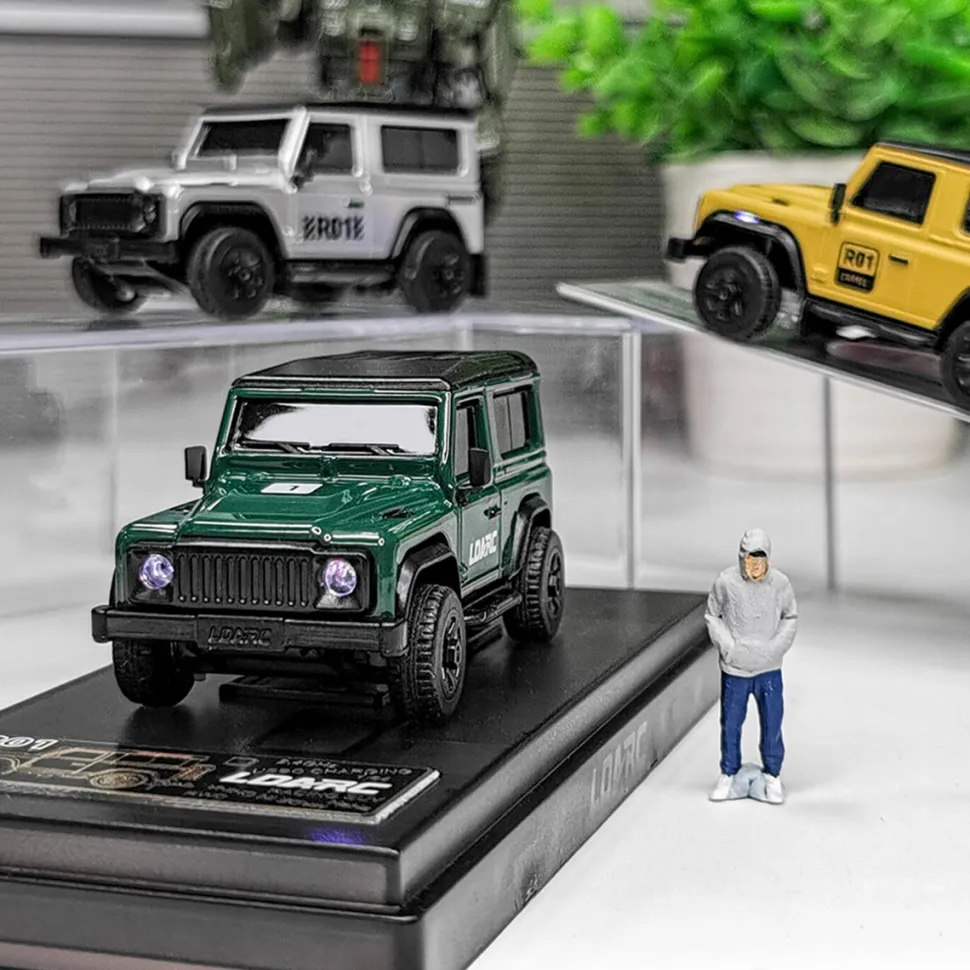 LDARC R01 1/64 Scale 2.4G RC Electric Mini Climbing Car Model with Interactive Light Set