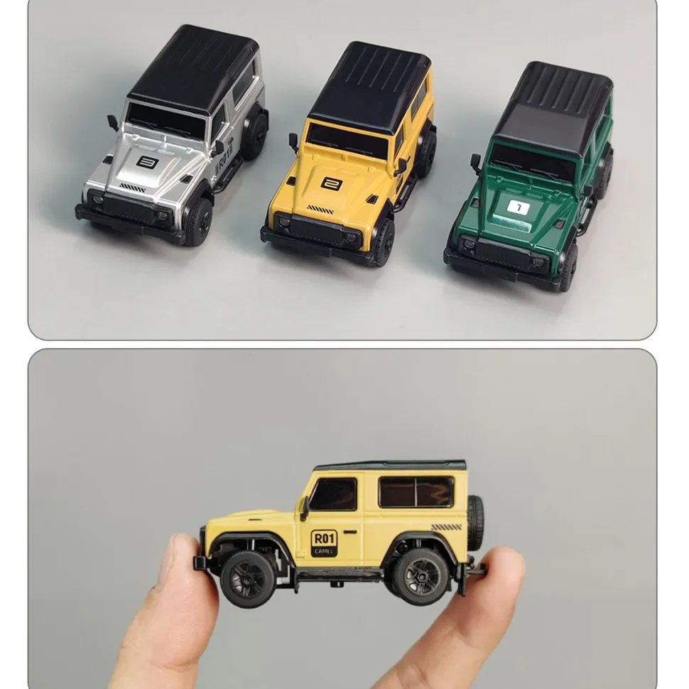 LDARC R01 1/64 Scale 2.4G RC Electric Mini Climbing Car Model with Interactive Light Set