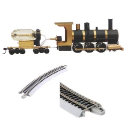 Live Steam Locomotive Model Train Engine 1:87 Ho Scale with Steam Engine Boiler Fuel Tank Track