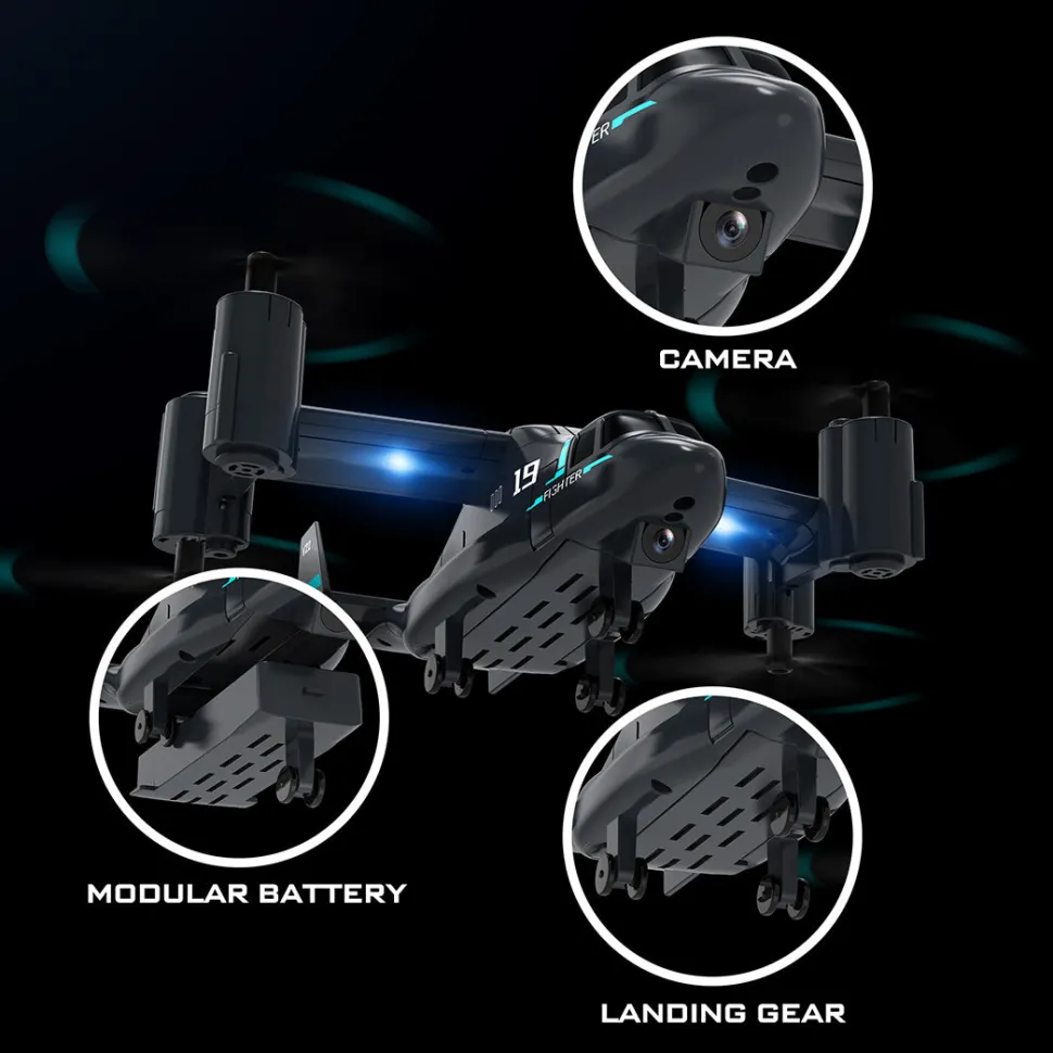 LMRC V-22 2.4G 6CH Land/Air Dual-Mode Scale RC Helicopter Model with Optical Flow Positioning