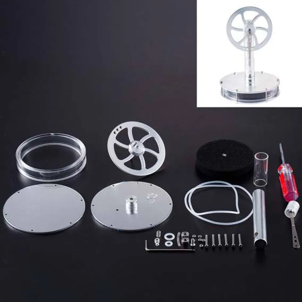 Low Temperature Stirling Engine Kit DIY Steam Heat Engine Motor Toy - Enginediy