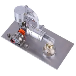 L-shape Stirling Engine Model with USB Connector and Night Light