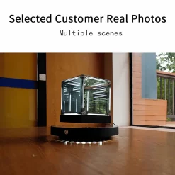 Magnetic Levitation Cube Desk Decor
