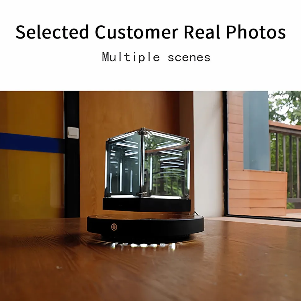 Magnetic Levitation Cube Desk Decor