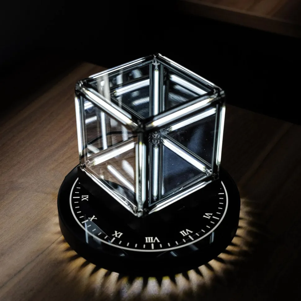 Magnetic Levitation Cube Desk Decor
