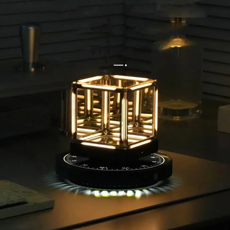 Magnetic Levitation Cube Desk Decor
