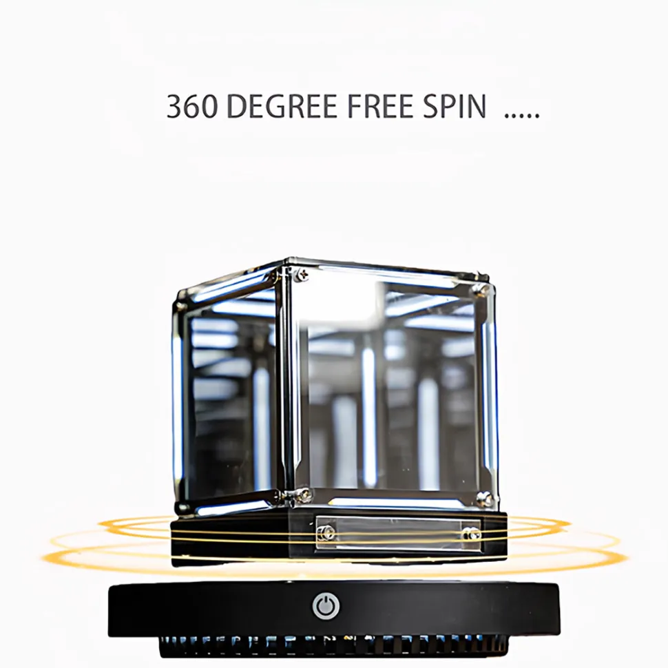 Magnetic Levitation Cube Desk Decor