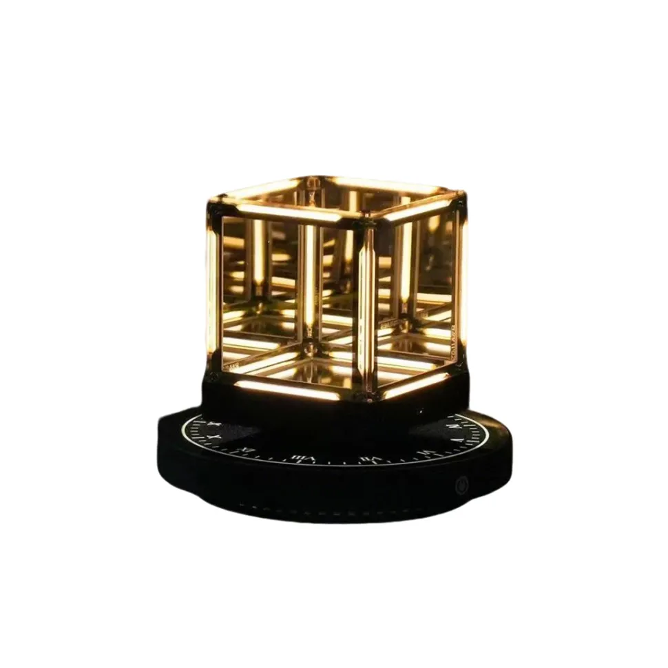 Magnetic Levitation Cube Desk Decor