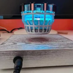 Magnetic Levitation Reactor with Light and Wooden Base Creative Sci-Tech Model