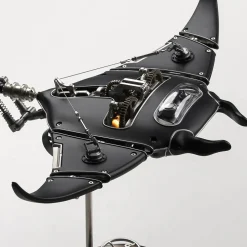 Manta Ray Mechanical Marine Biological 3D Metal Assembly Model with Lights
