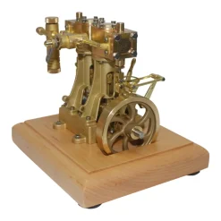 M30B 3.7CC Mini Retro Vertical Double-cylinder Reciprocating Double-acting Steam Engine Model Toys