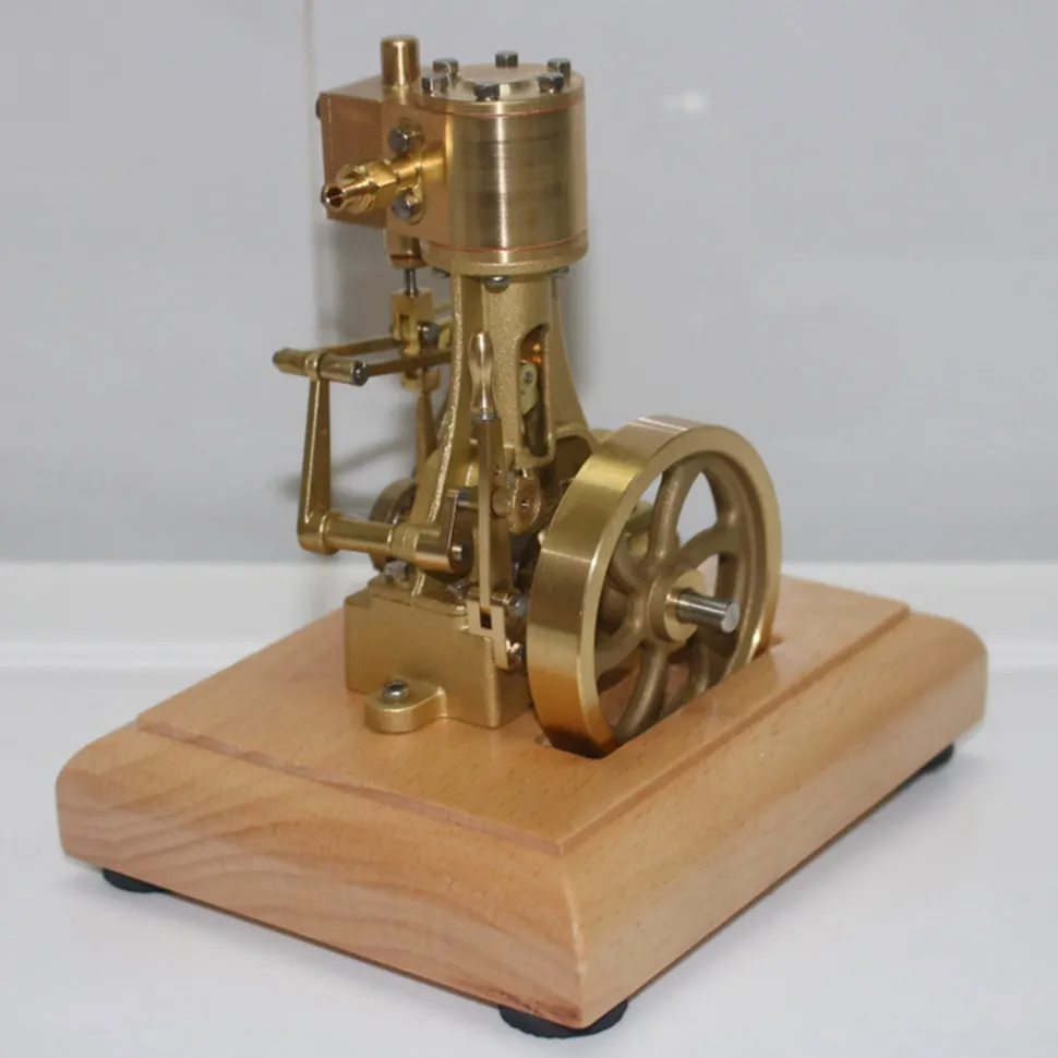 M31B 1.85CC Mini Retro Vertical Single-cylinder Reciprocating Double-acting Steam Engine Model Toys