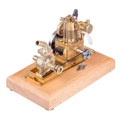 M16B 1.6cc Mini 4 Stroke Gasoline Engine Model Horizontal Air-cooled Single-cylinder Internal Combustion Engine with Wooden Base