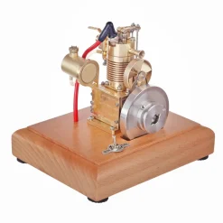 M16B 1.6cc Mini 4 Stroke Gasoline Engine Model Horizontal Air-cooled Single-cylinder Internal Combustion Engine with Wooden Base