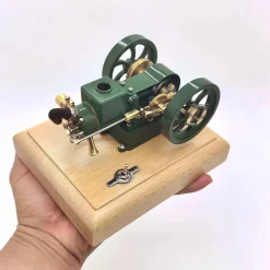 M17 1.6cc Mini Micro Hit and Miss Engine Evaporated Water-cooled 4 Stroke Horizontal Gasoline Engine Internal Combustion Engine Model