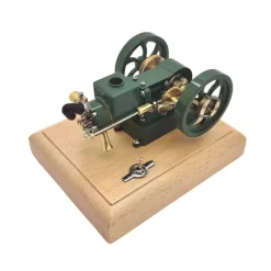 M17 1.6cc Mini Micro Hit and Miss Engine Evaporated Water-cooled 4 Stroke Horizontal Gasoline Engine Internal Combustion Engine Model