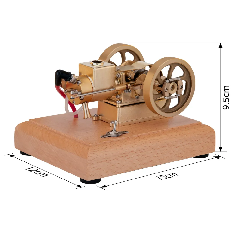 M17 1.6cc Mini Micro Hit and Miss Engine Evaporated Water-cooled 4 Stroke Horizontal Gasoline Engine Internal Combustion Engine Model