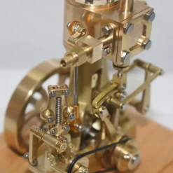 M31 1.85CC Mini Retro Vertical Single-cylinder Reciprocating Double-acting Steam Engine Model Toys with Speed Reducer