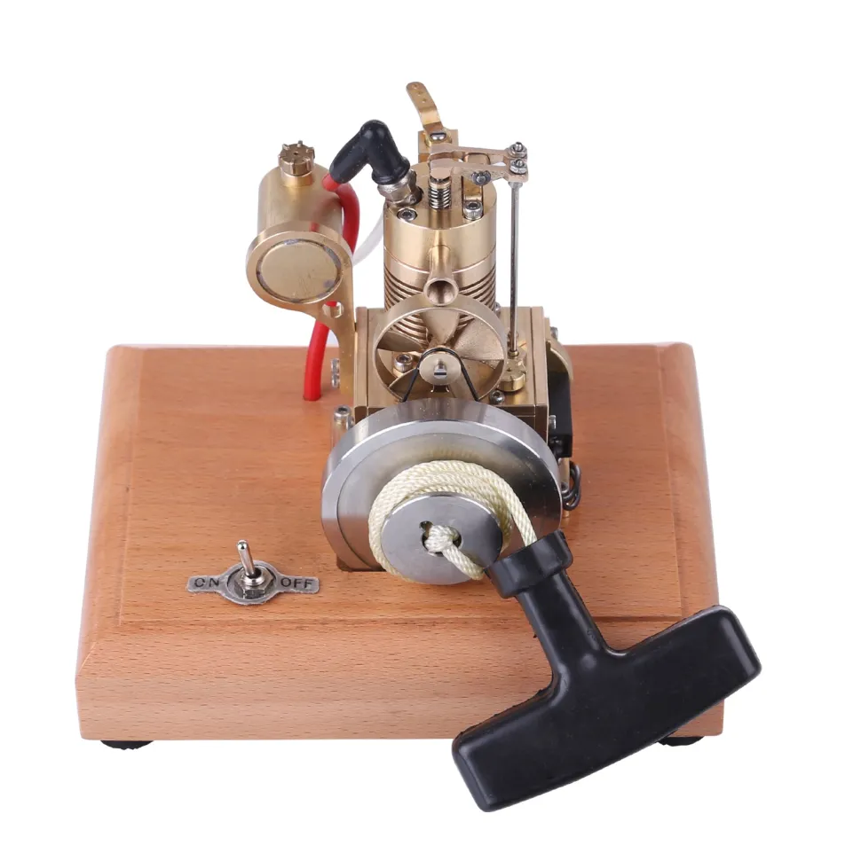 M16 1.6cc Mini 4 Stroke Gasoline Engine Model Vertical Air-cooled Single-cylinder Engine with Wooden Base