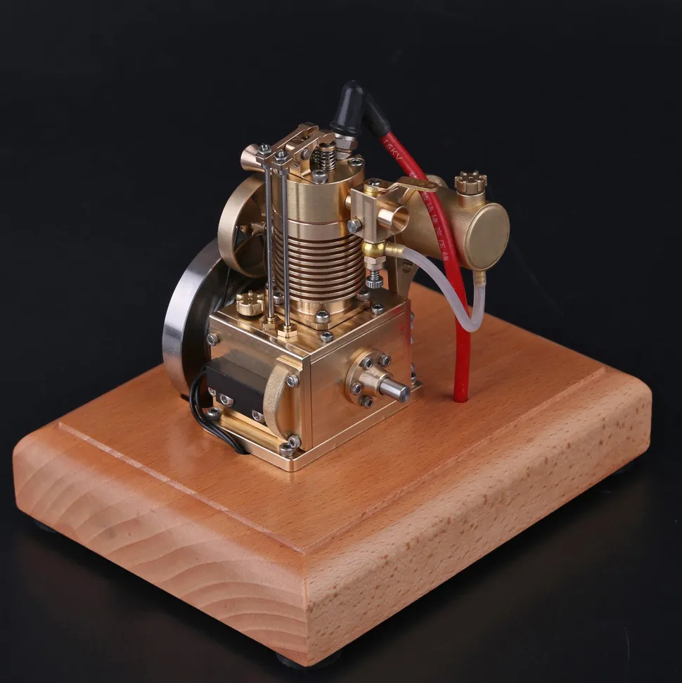 M16 1.6cc Mini 4 Stroke Gasoline Engine Model Vertical Air-cooled Single-cylinder Engine with Wooden Base