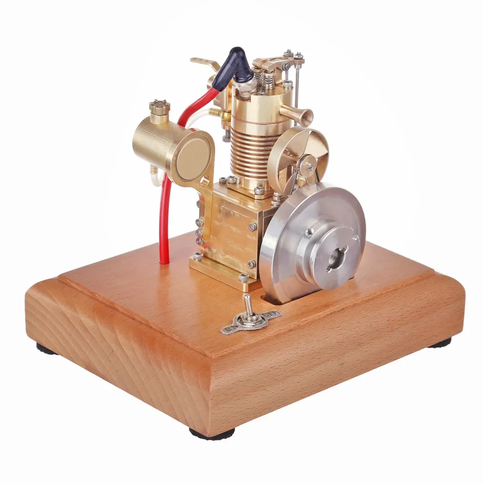 M16 1.6cc Mini 4 Stroke Gasoline Engine Model Vertical Air-cooled Single-cylinder Engine with Wooden Base
