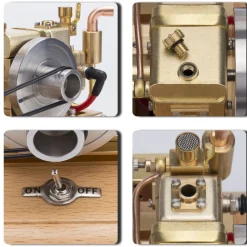 M12 1.6cc Mini 4 Stroke Retro Water-cooled Gasoline Gas Engine for Gift Collection