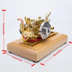 M12 1.6cc Mini 4 Stroke Retro Water-cooled Gasoline Gas Engine for Gift Collection
