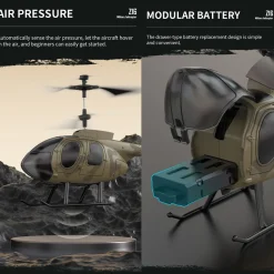 MD500 2.4G RC Airplane 4CH 6-axis Gyroscope Simulation Helicopter Model Toy (RTF Version/Green)