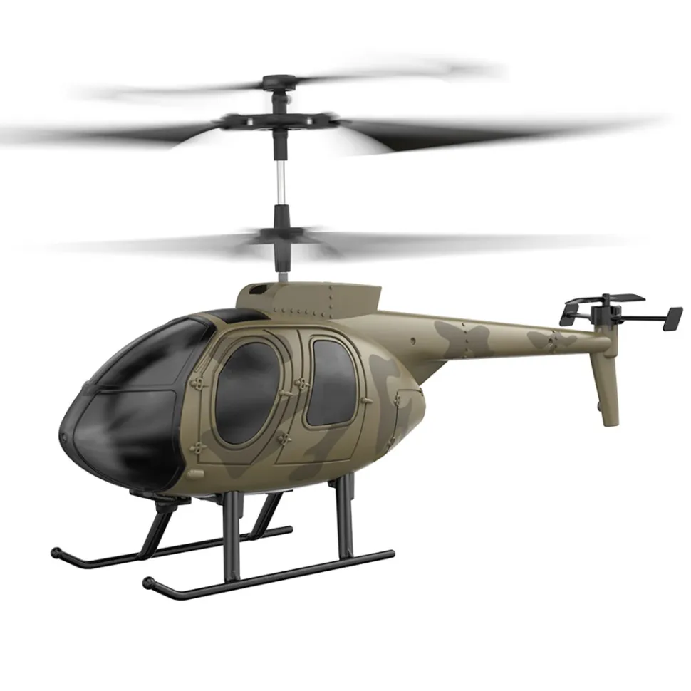 MD500 2.4G RC Airplane 4CH 6-axis Gyroscope Simulation Helicopter Model Toy (RTF Version/Green)