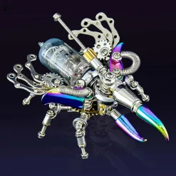 Mechanical Beetle 3D Metal DIY Insect Metal Assembly Model Colorful Parts Toy 200PCS