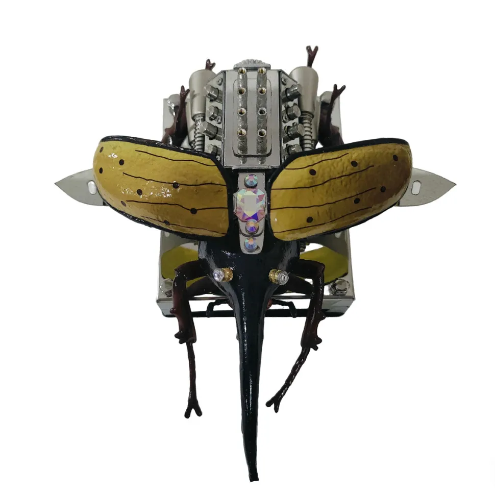 Mechanical Beetle Dynamic Mini V8 Simulation Insect Engine