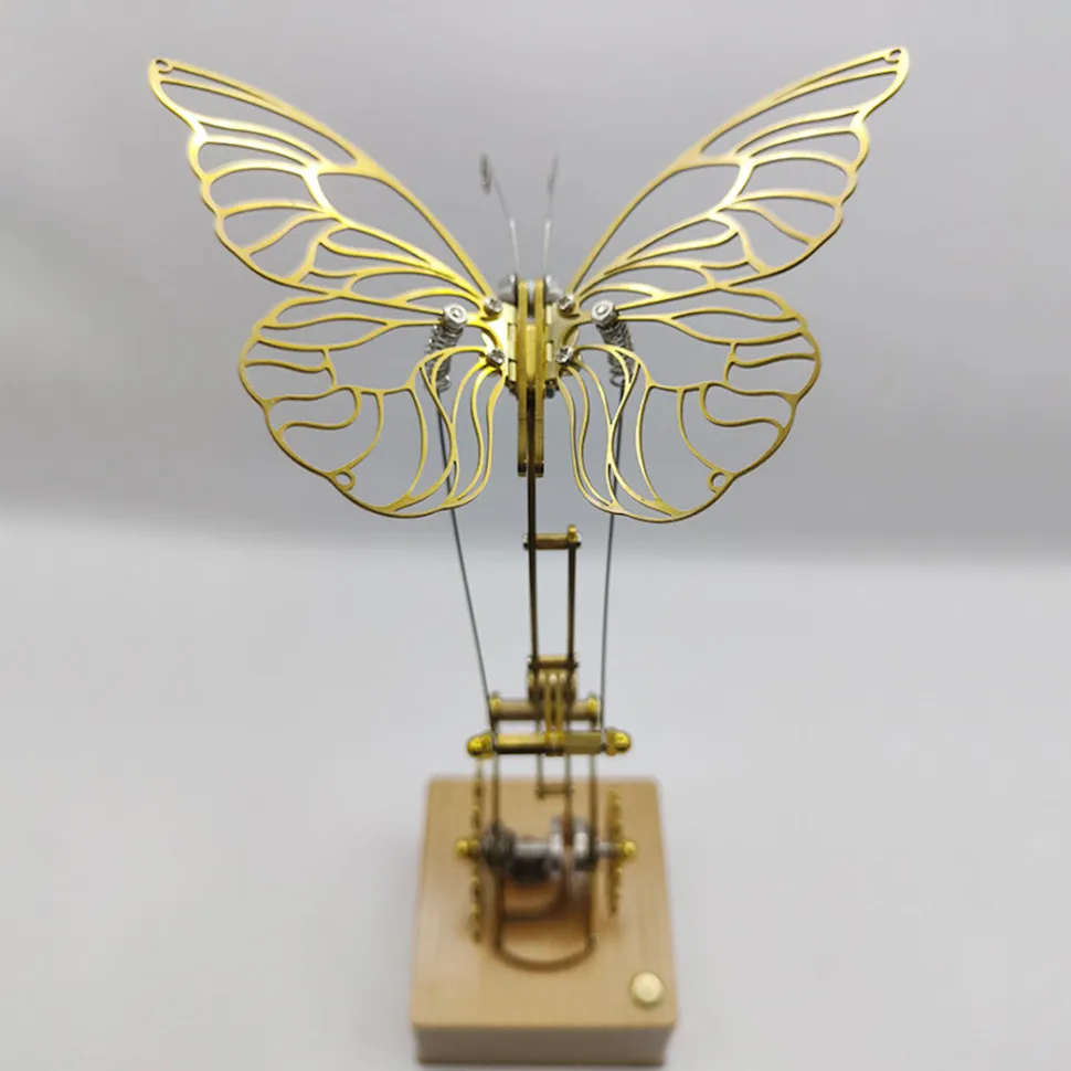 Mechanical Butterfly Dynamic 3D DIY Mechanical Metal Butterfly Model Kit for Kids, Teens, and Adults