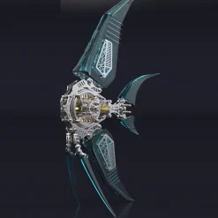 Mechanical 3D DIY Vibrant Angelfish Steampunk Assembly Model Kit with Creative Fins