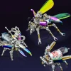 Mechanical Firefly 3D Metal DIY Insect Metal Assembly Model Colorful Parts Decoration 200PCS