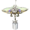 Mechanical Manta Ray 3D Steampunk Metal Kits with Bright Eyes and Translucent Wings
