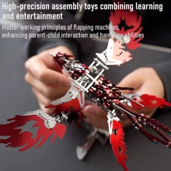 Mechanical Phoenix 3D Metal Puzzles Craft Flapping Wing Toys 358Pcs
