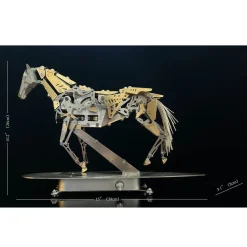 Mechanical Running Horse 3D Metal Puzzle Kinetic Horse Assembly Model Kit 300PCS